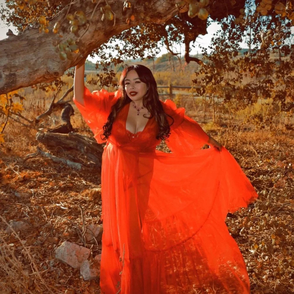 TIMELESS TEMPTRESS TULLE ROBE DRESS - Picture 2 of 16